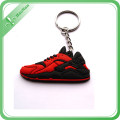 Logo Keychain de relief en gros de PVC pour promotionnel